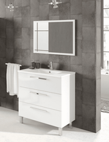 Nai 800mm White Gloss Bathroom Vanity Cabinet with Sink- 305423BO