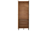 Elliot Artisan Oak Tall Shallow Narrow Slim Wardrobe - 11008256