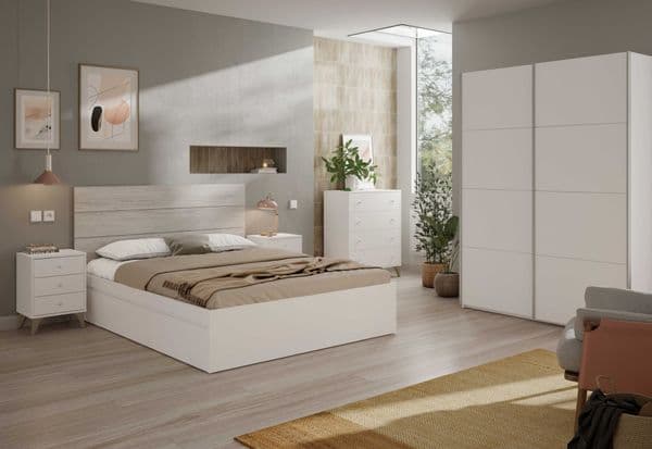 Lira Artic White Wide 150cm Sliding Door Wardrobe - 0T6682BO