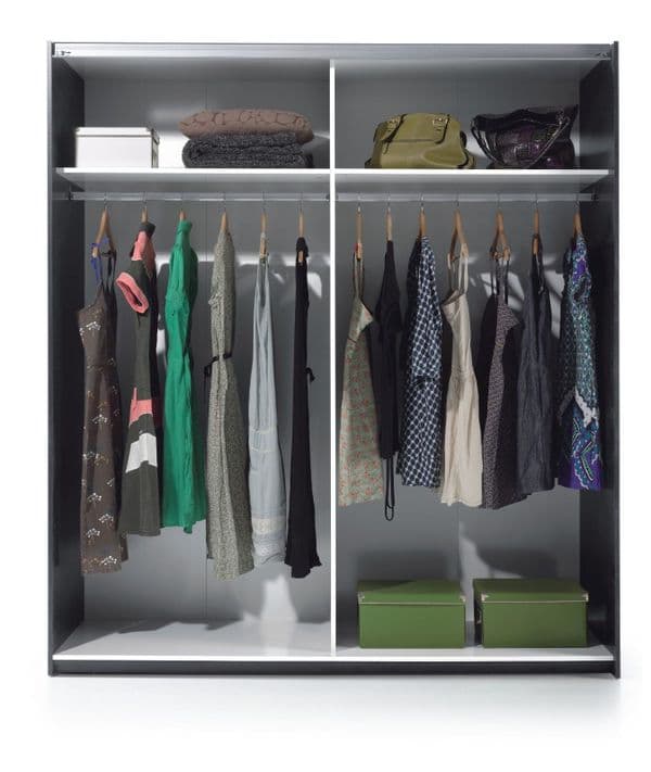 Lira Artic White Wide 150cm Sliding Door Wardrobe - 0T6682BO