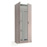 Tall Oak Effect 2 Door Utility Universal Storage Cupboard- 007142R