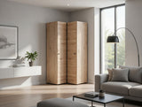 Nevaris Oak Effect Narrow 2 Door Space-Saving Corner Wardrobe - 11014891