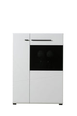 Moderna Large Tall White Gloss TV Cabinet for upto 65inch TV -11008859