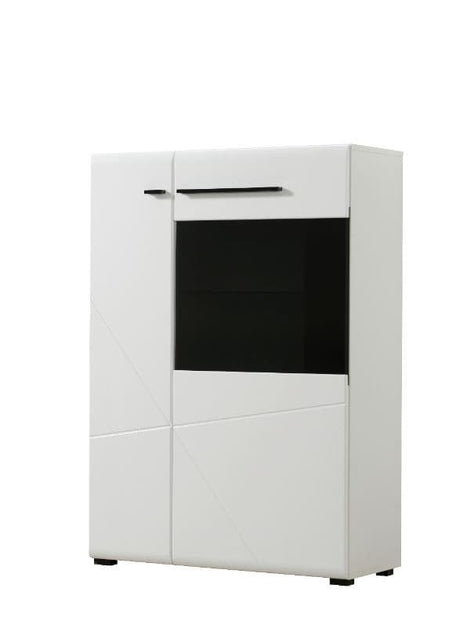Moderna Large Tall White Gloss TV Cabinet for upto 65inch TV -11008859