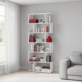 Falco Open Back White Gloss Bookcase-301013BO