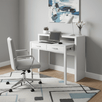 Arina Artic White Extending Computer Desk Console Dressing Table-004582A