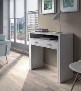Arina Artic White Extending Computer Desk Console Dressing Table-004582A