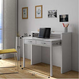 Arina Artic White Extending Computer Desk Console Dressing Table-004582A